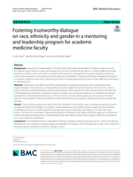 Fostering trustworthy dialogue on race, ethnicity and gender in a mentoring and leadership program for academic medicine faculty
