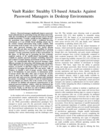 Vault Raider: Stealthy UI-based Attacks Against Password Managers in Desktop Environments