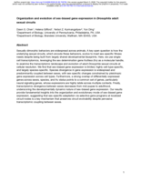 Organization and evolution of sex-biased gene expression in Drosophila adult sexual circuits