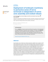 Deployment of endocytic machinery to periactive zones of nerve terminals is independent of active zone assembly and evoked release