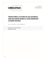 Trayectoria y futuro de los journals. Una reflexión desde el Latin American Literary Review