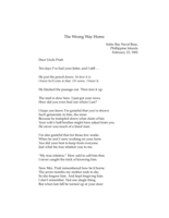 The Wrong Way Home