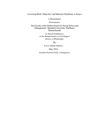Governing Birth: Midwifery and Maternal Healthcare in Kenya