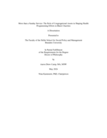 More than a Sunday Service: The Role of Congregational Assets in Shaping Health Programming Efforts in Black Churches