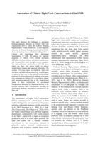 Annotation of Chinese Light Verb Constructions within UMR