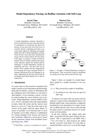 Modal Dependency Parsing via Biaffine Attention with Self-Loop