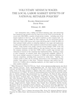 Voluntary Minimum Wages: The Local Labor Market Effects of National Retailer Policies