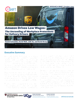 Amazon Drives Low Wages: The Unraveling of Workplace Protections for Delivery Drivers.