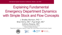 Explaining Fundamental Emergency Department Dynamics with Simple Stock and Flow Concepts