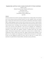 Regulation, Rates, and Private Credit: An Analysis of the Post-GFC U.S. Private Credit Market