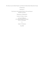 The Morse Local-to-Global Property and Relatively Hierarchically Hyperbolic Groups