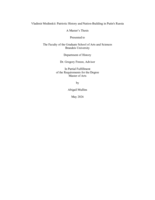 Vladimir Medinskii: Patriotic History and Nation-Building in Putin's Russia