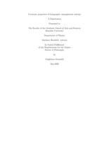 Covariant properties of holographic entanglement entropy