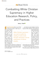 Combatting White Christian Supremacy in Higher Education Research, Policy, and Practices