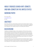 Highly engaged Jewish anti-Zionists and non-Zionists in the United States