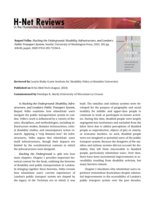 Hacking the Underground: Disability, Infrastructure, and London's Public Transport System: Disability, Infrastructure, and London's Public Transport System