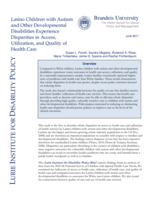 Latino Children with Autism and Other Developmental Disabilities Experience Disparities in Access, Utilization, and Quality of Health Care