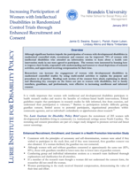 Increasing Participation of Women with Intellectual Disabilities in Randomized Control Trials through Enhanced Recruitment and Consent