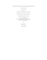 Analyzing Meaning in Situated Multimodal Interactions
